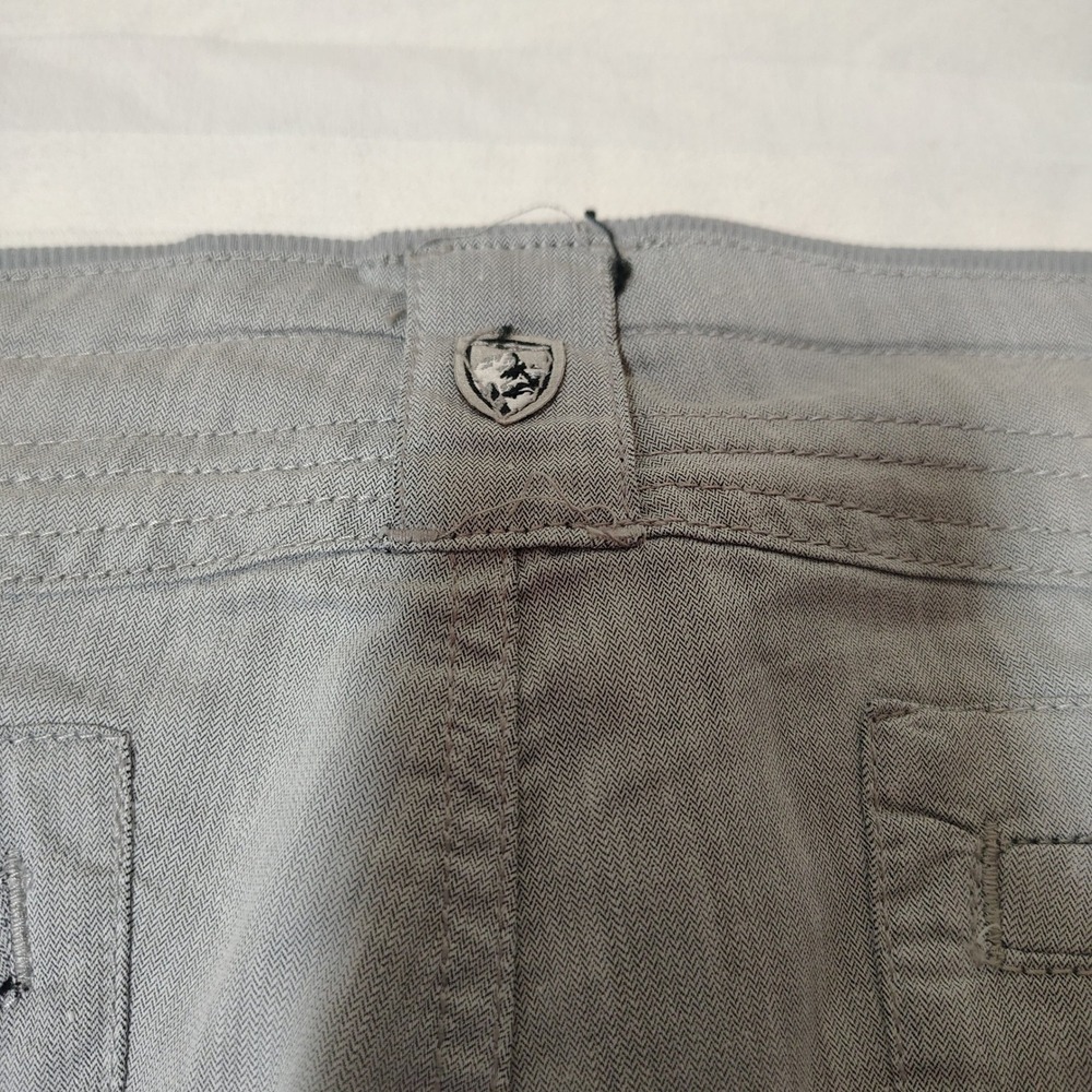 KUHL Pants Womens 12 Regular Ash Gray Cabo Linen Blend Hiking Style 6272 - Picture 8 of 15